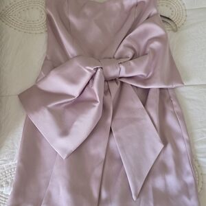 Elegant Lavender Strapless Dress